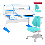 Комплект Anatomica Uniqa парта + кресло + надстройка + подставка для книг